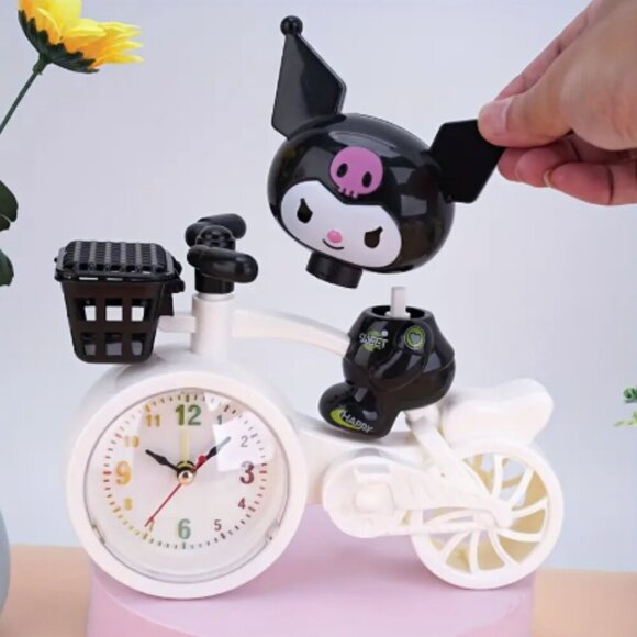 Kuromi Bicycle Alarm Clock Operates on Battery NWT - Picture 2 of 2